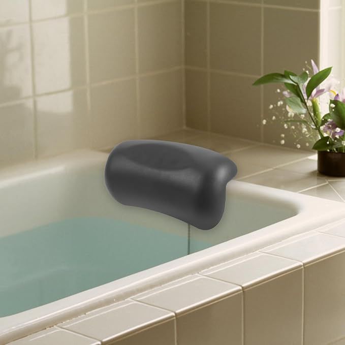 Bathtub Pillow: Home Spa Pillow for Bath Hot Tub Head and Neck Support with view 5