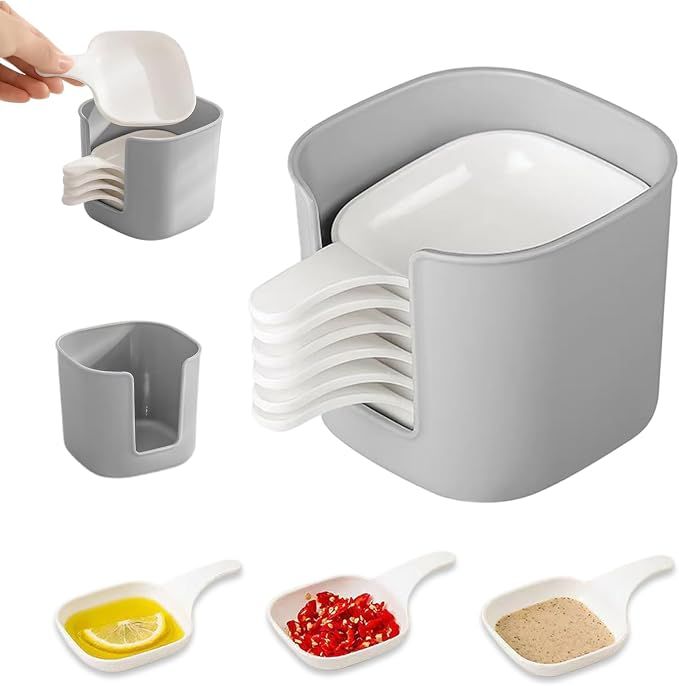 Dipping Sauce Plate and Holder Set — image 1