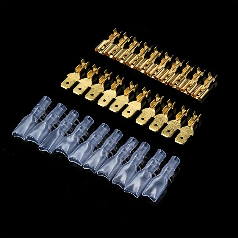 180PCS 2.8/4.8/6.3mm Female & Male Spade Terminals Kit view 4