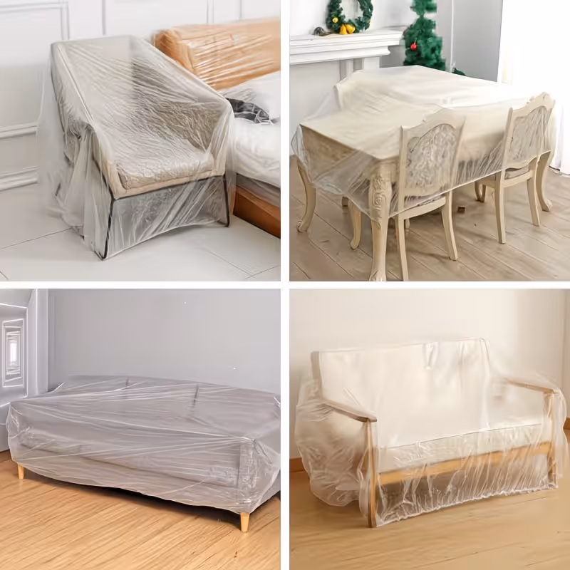 Heavy Duty PEVA Waterproof & Dustproof Sofa Storage Covers Mouldproof Bed Sofa view 5