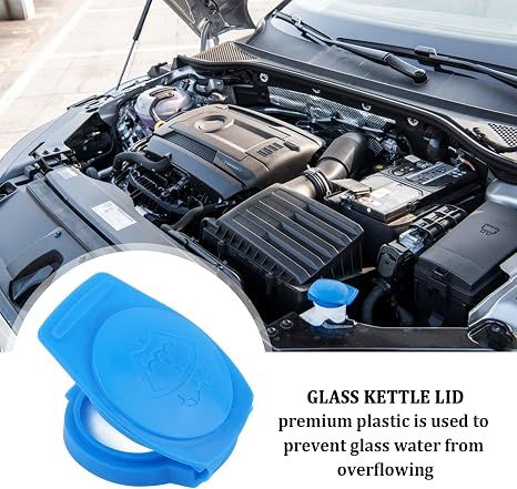 2Pcs Washer Fluid Cap,OEM#3Q0955455 Windshield Wiper Fluid Cap,Essential Car view 4