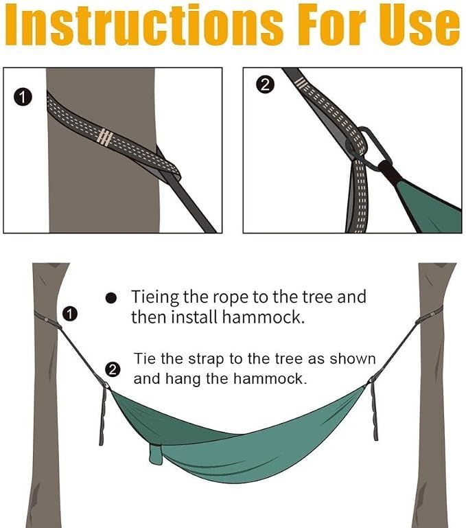 2 Pcs/Set Hammock Straps Special Reinforced Polyester 5 High Load-Bearing view 3