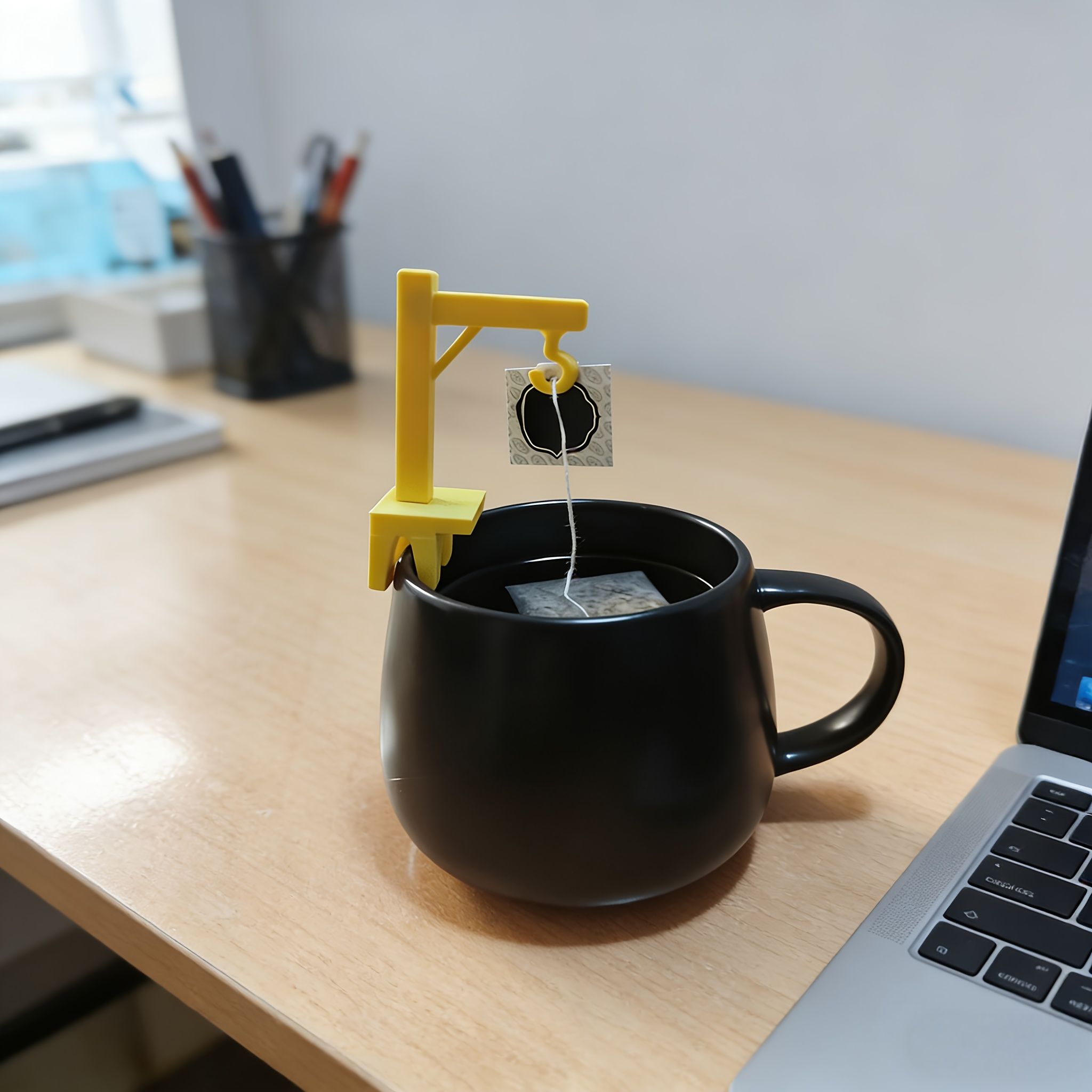1pc Creative Mini Crane-Shaped Tea Bag Holder view 5