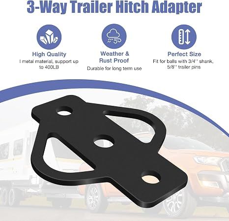3-Way Trailer Hitch Adapter view 2