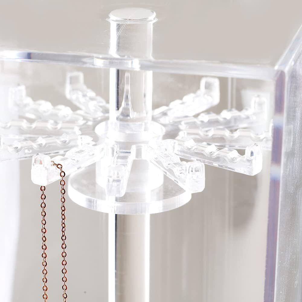 Spinning Tubular Acrylic Jewelry Storage Holder view 3