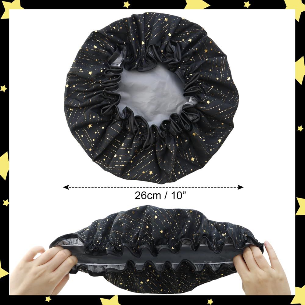 4 Pieces Shower Caps for Women view 4