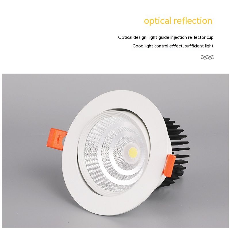 10w LED Recessed Ceiling Light Slim Aluminium Panel view 2