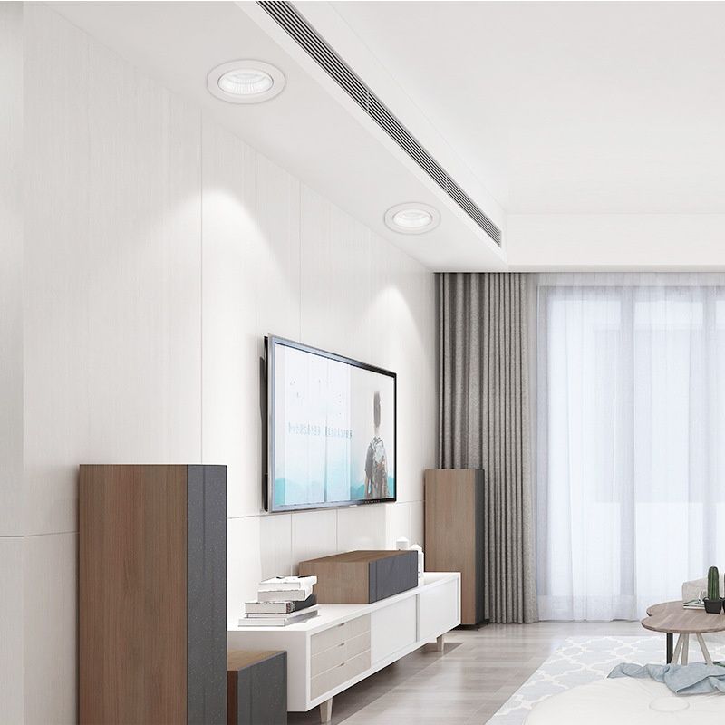 10w LED Recessed Ceiling Light Slim Aluminium Panel view 3
