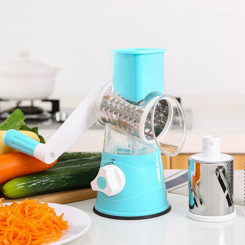 Round Drum Slicer Rotary Cheese Grater Veggie Slicer Vegetable Carrot Shredder — image 1