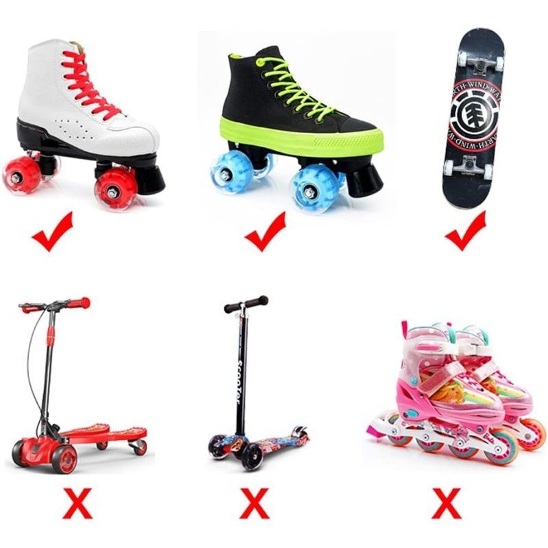 4Pack Quad Roller Skate Wheels with Bearings view 4
