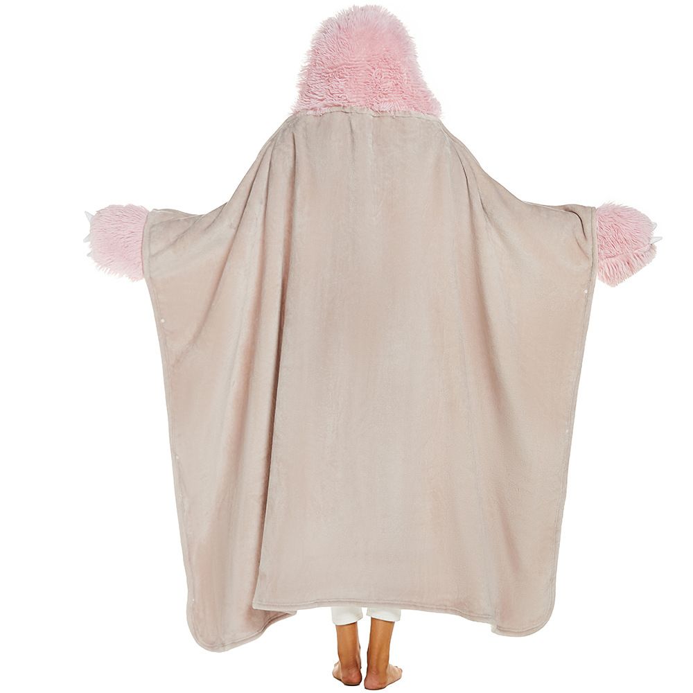 Wearable Hooded Blanket for Adults - Super Soft Warm Cozy Plush Flannel Fleece view 3