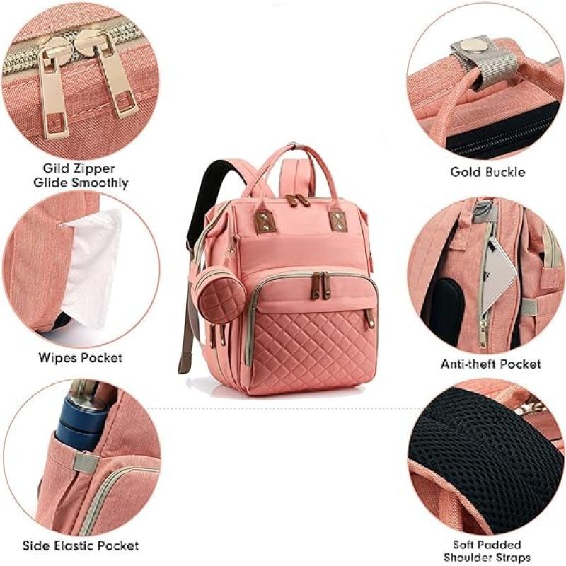 Baby Diaper Bag Backpack with Changing Pads mommy Bags Boys Girl Unisex