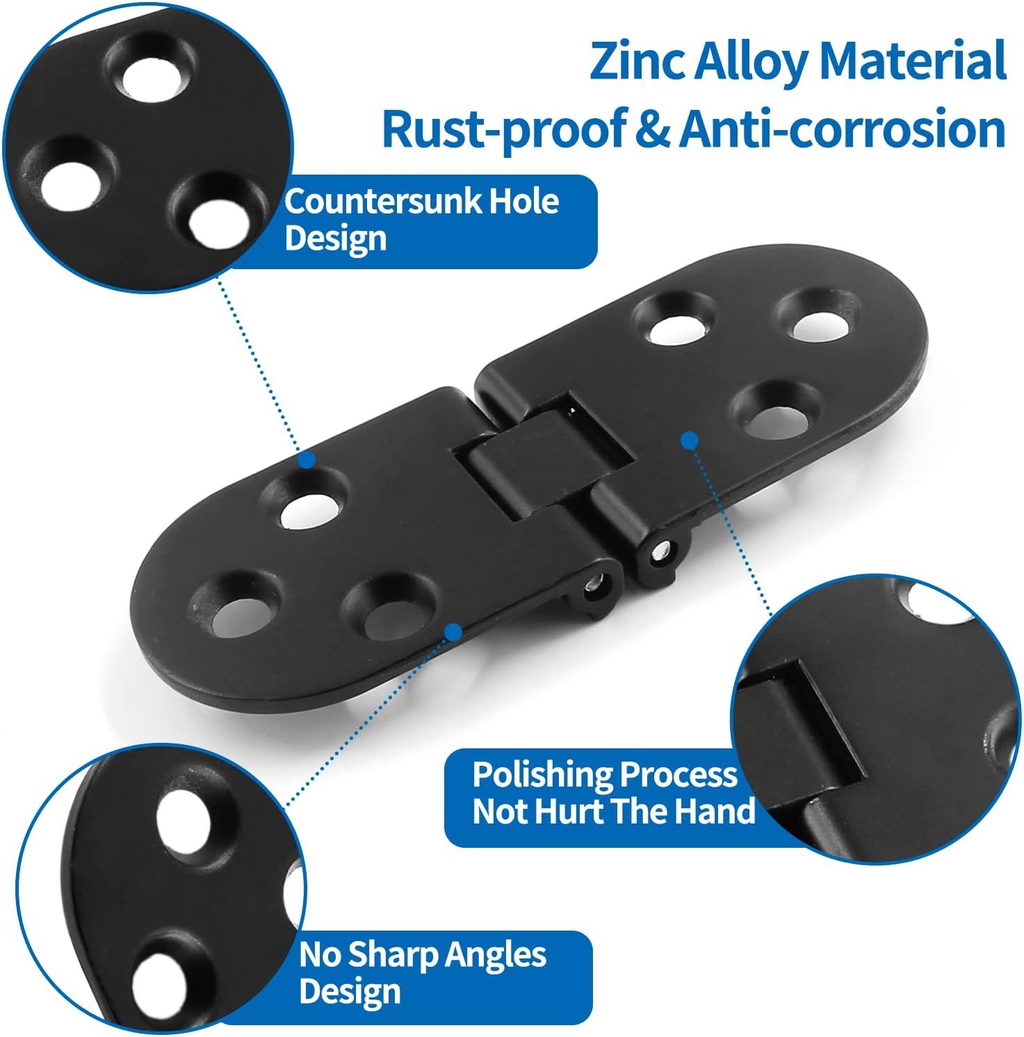 4Pcs Heavy Duty Folding Table Hinges view 2