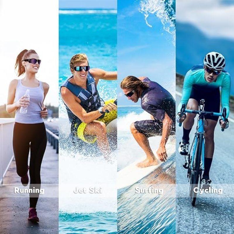 Polarized Sports Sunglasses for Men Women Youth Baseball Fishing Cycling view 3
