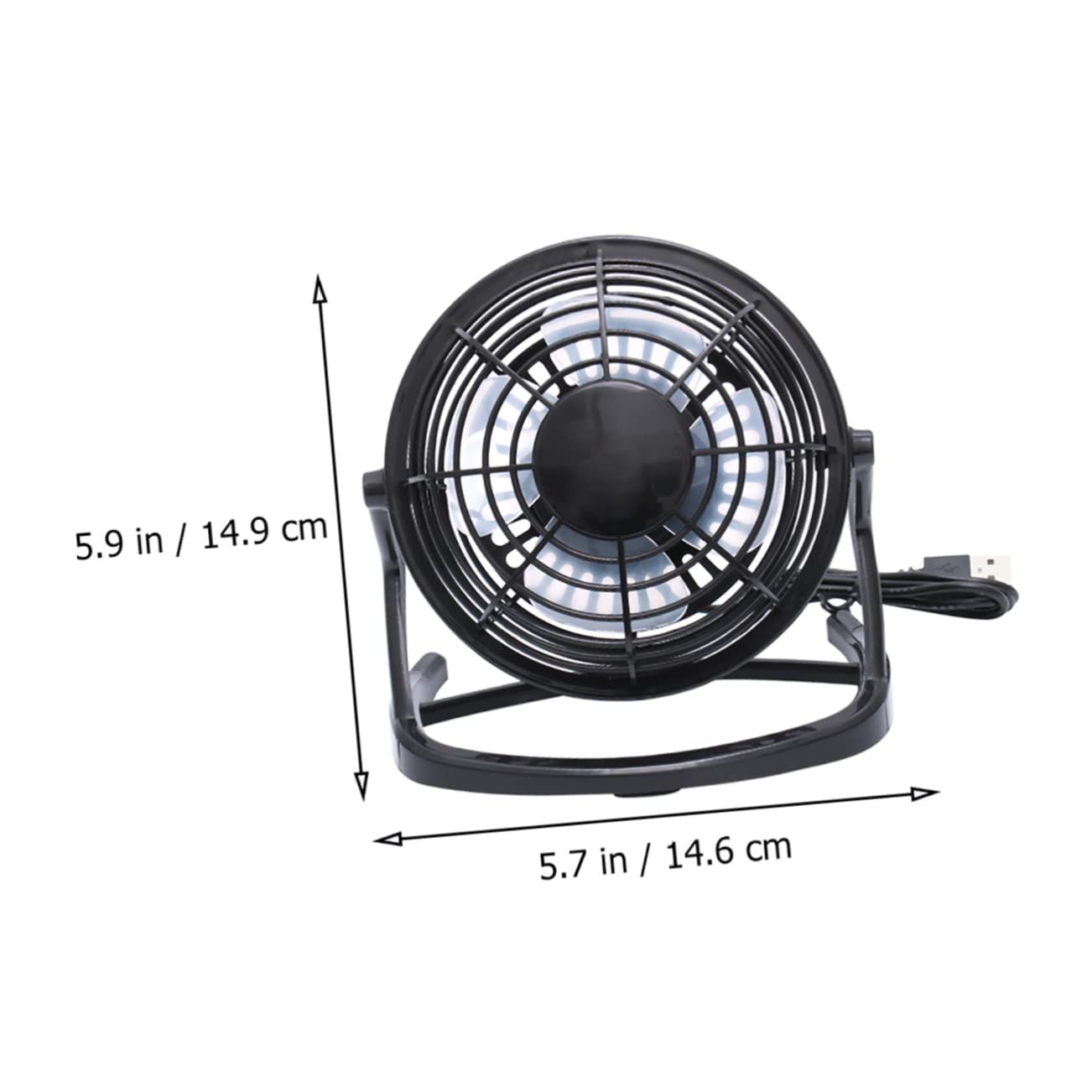 Rechargeable Batteries Small Exhaust Fan Desk Fans Small Quiet Electric Plug view 2