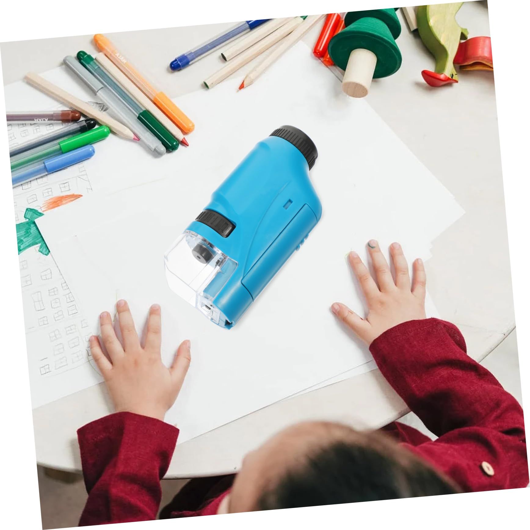 Microscope Toy Biological Microscope High Definition Observer Plastic