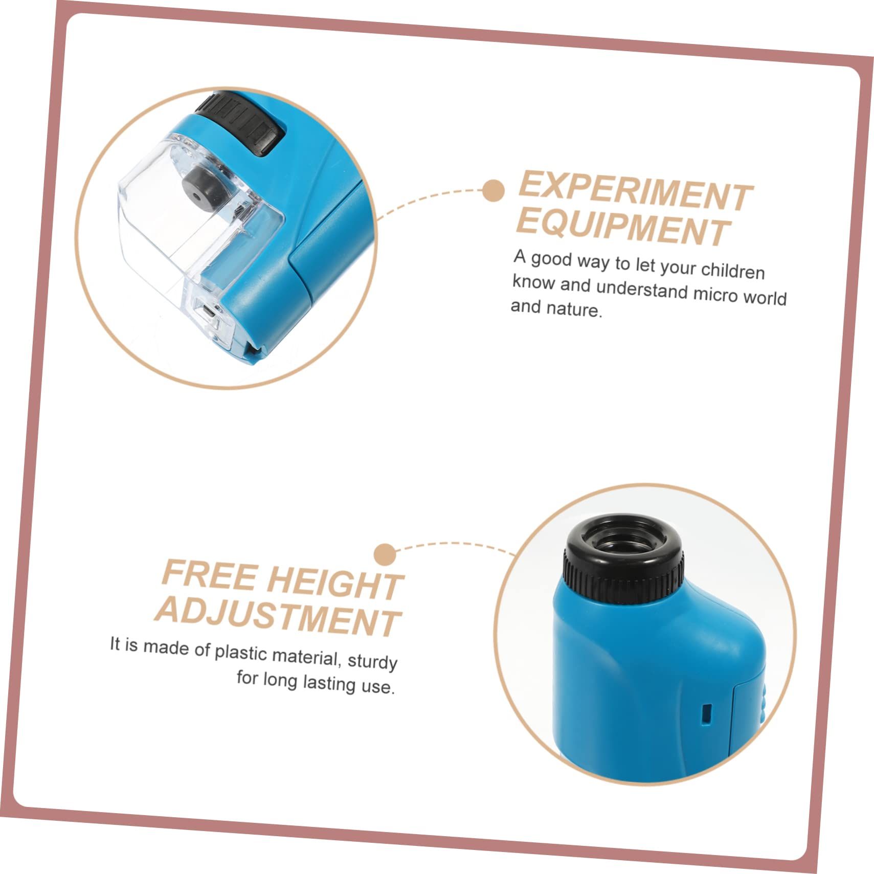 Microscope Toy Biological Microscope High Definition Observer Plastic view 3