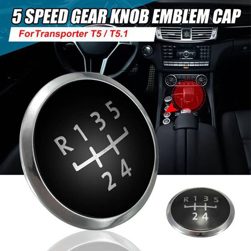 6 + 5Speed Gear Shift Knob Emblem Badge Cover Cap for Transporter Gear shift view 4