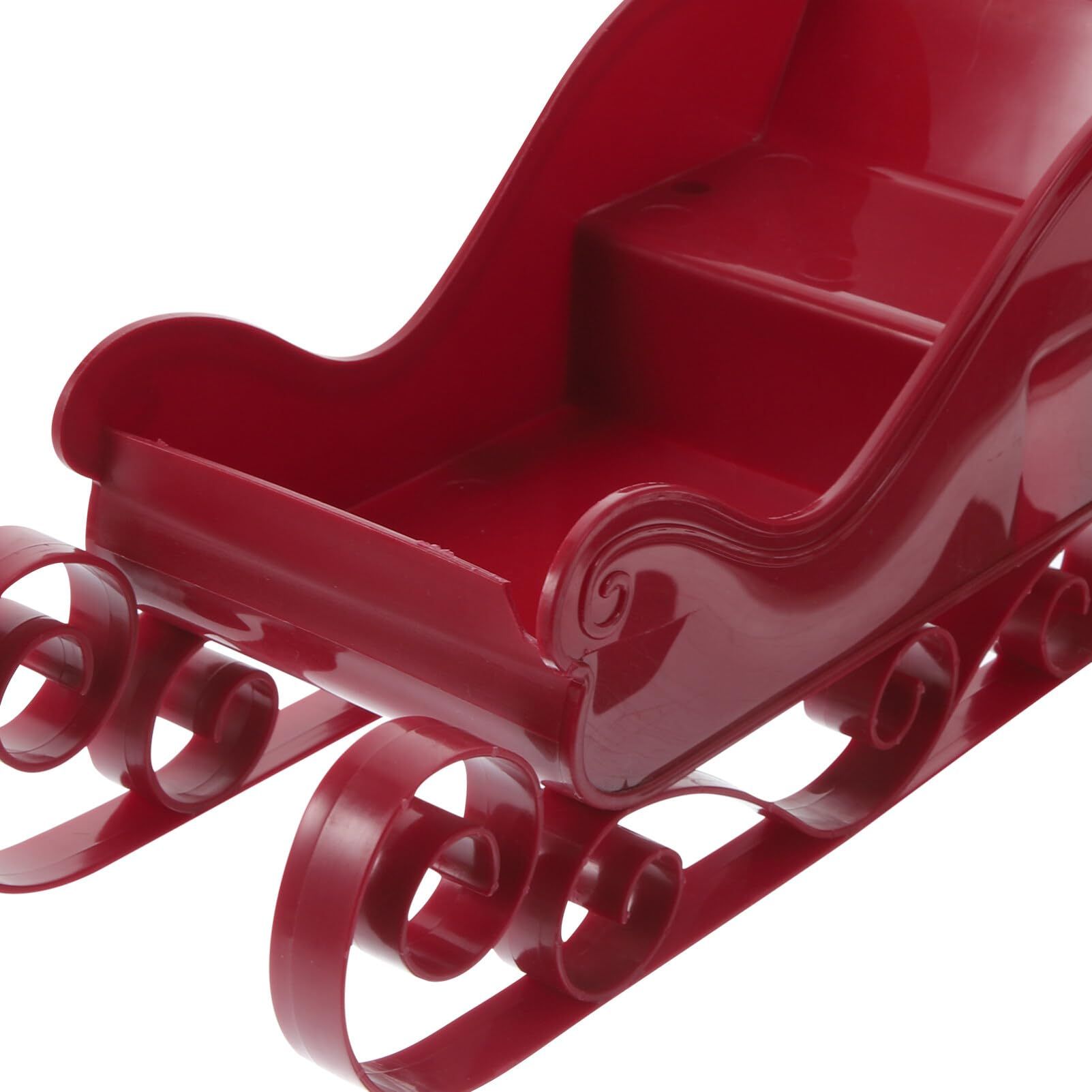 Red Santa Sleigh Christmas Decor for Table Top Holiday Home — image 1