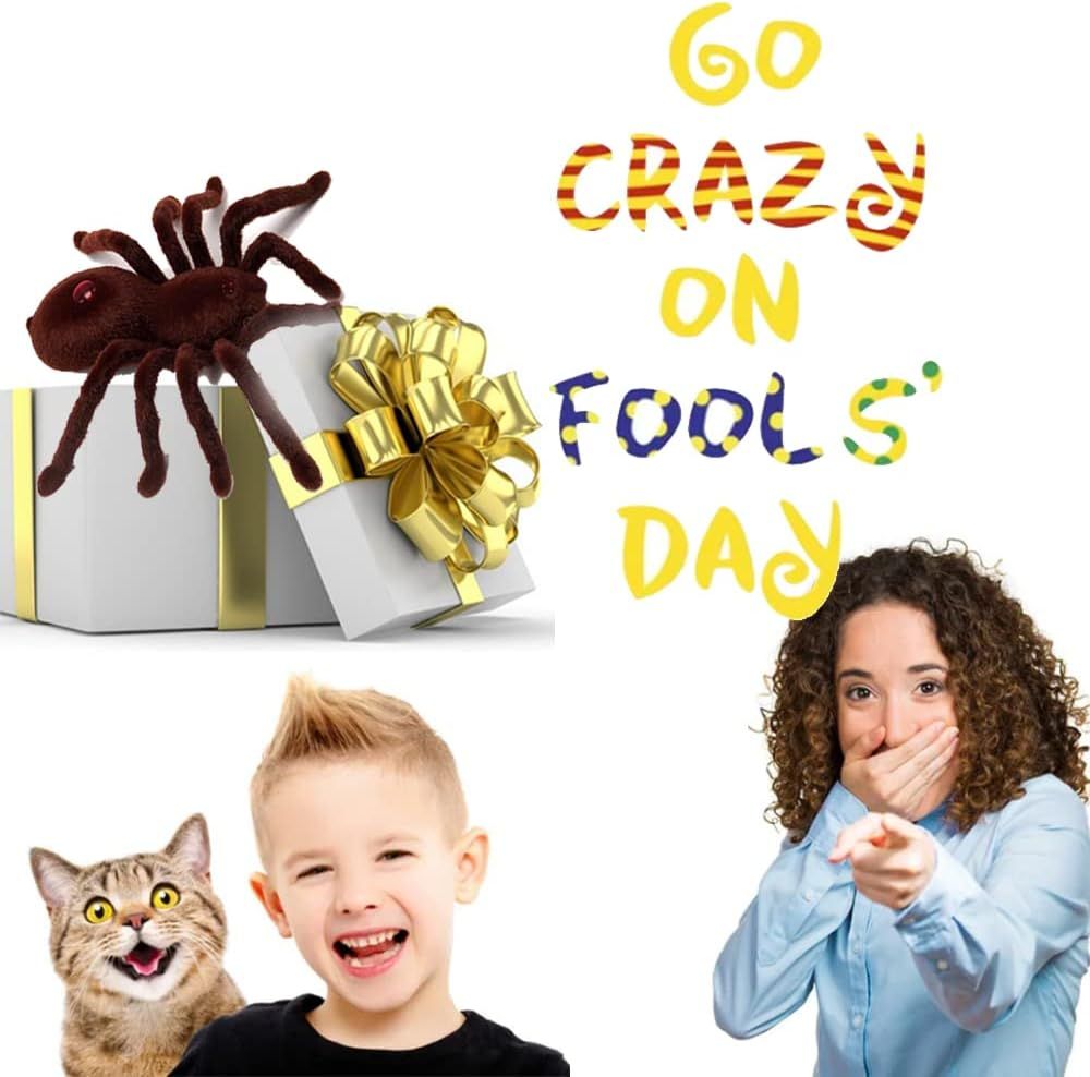 Gift for Family Cats Dogs Remote Control Spider for Prank Or Trick Gags & — image 1