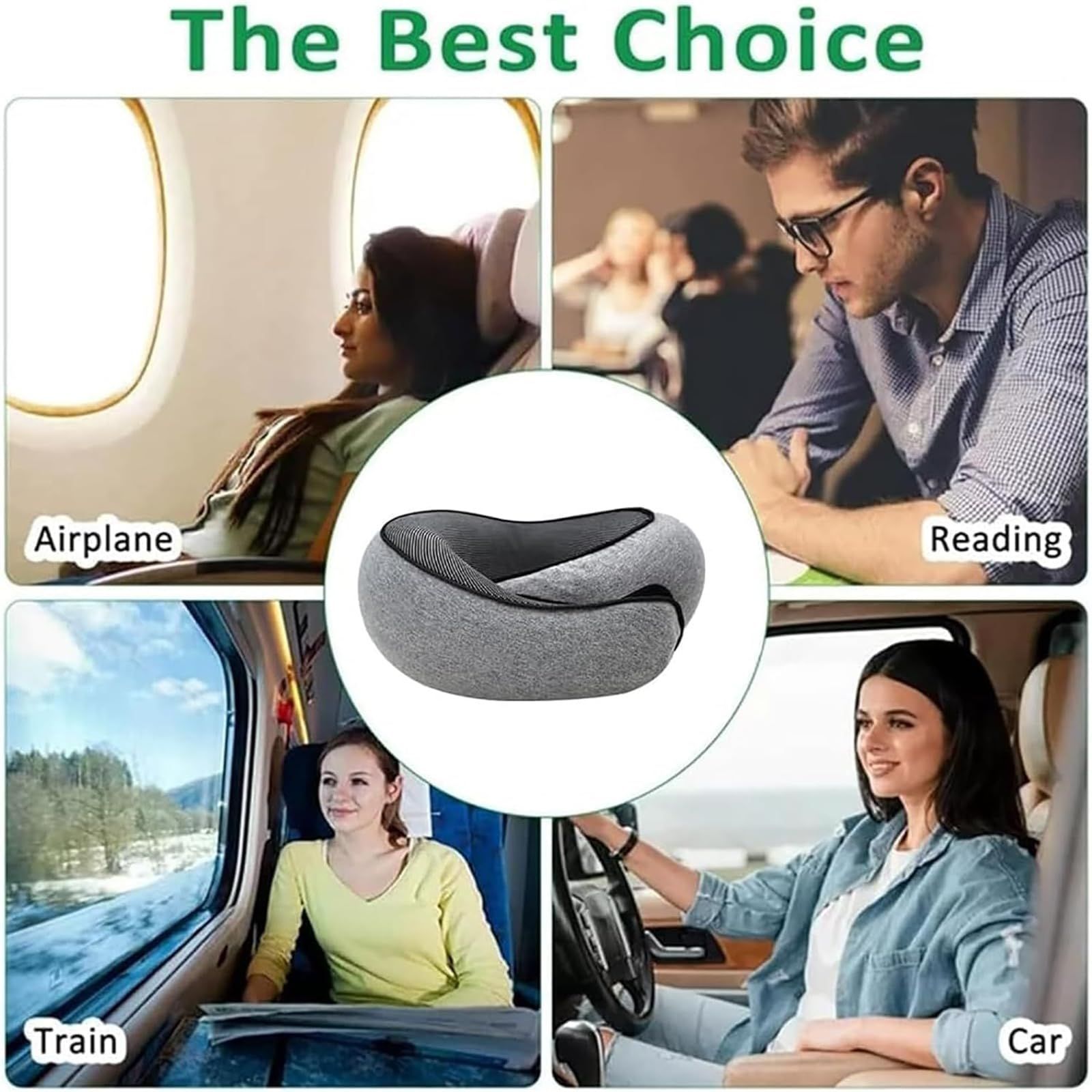 Travel Pillow, Fly hugs Neck Pillow, Travel Neck Pillow, Memory Foam Travel view 2