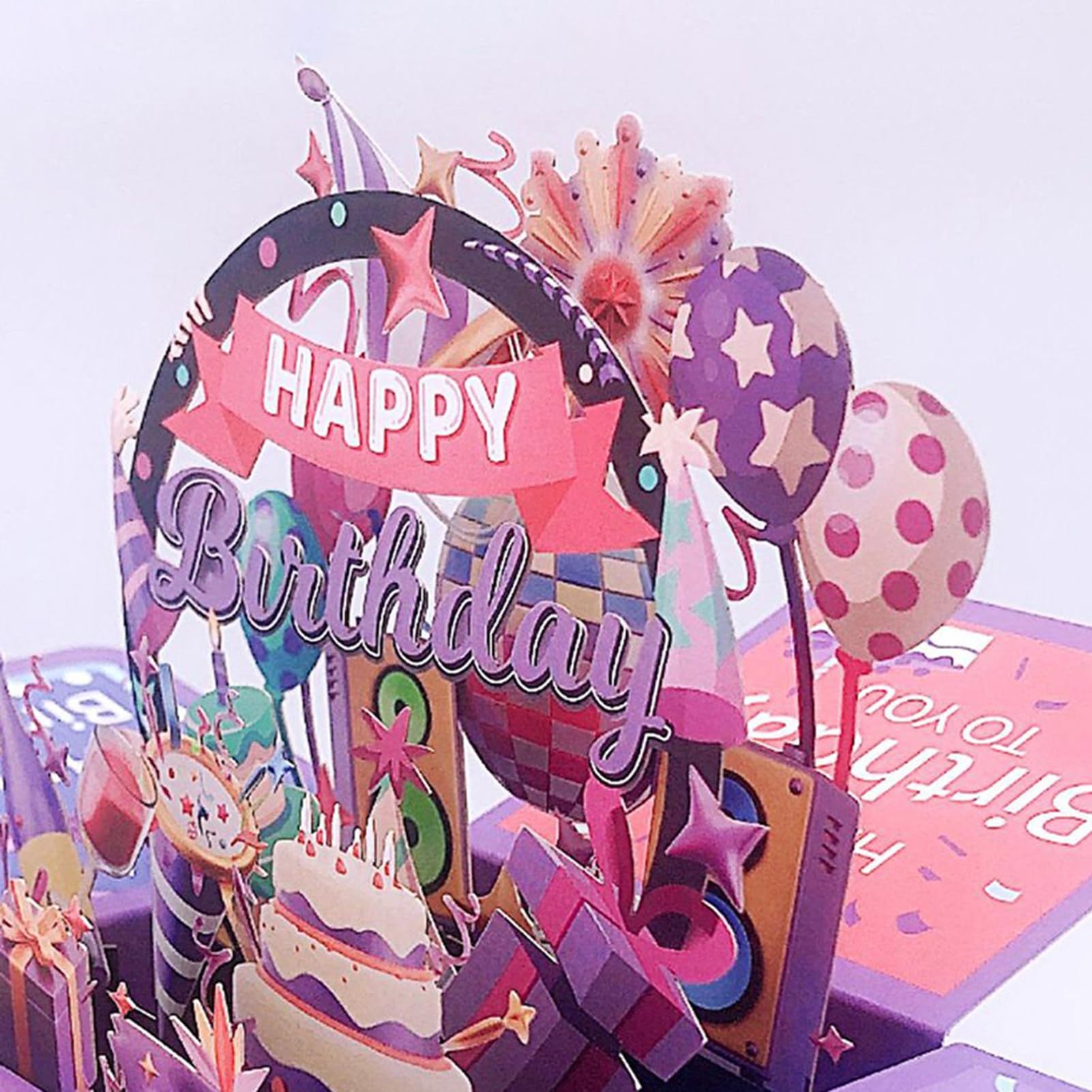 Handmade Birthday Greeting Card 3D Birthday Card 3D Greeting Card Handcrafted view 2