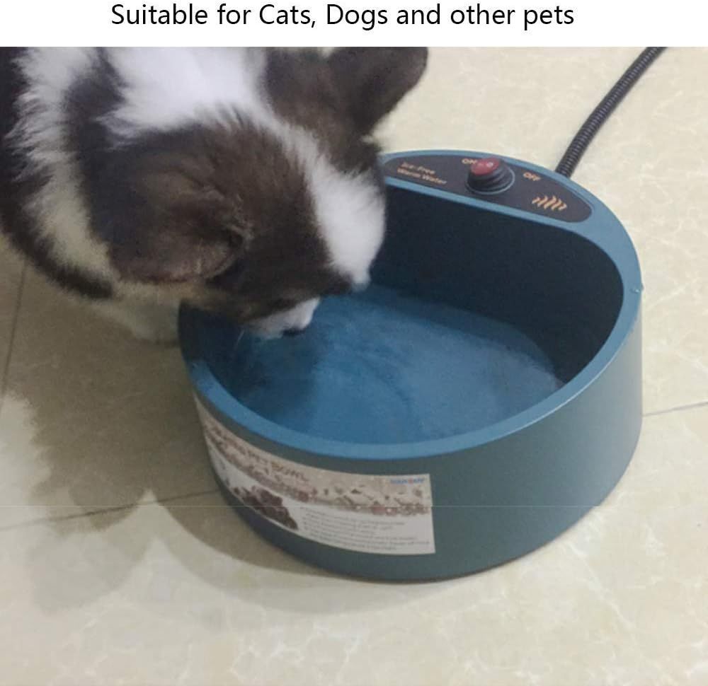 Pet Heated Bowl, 2000ml Thermal Automatic Constant Temperature Pet Heating