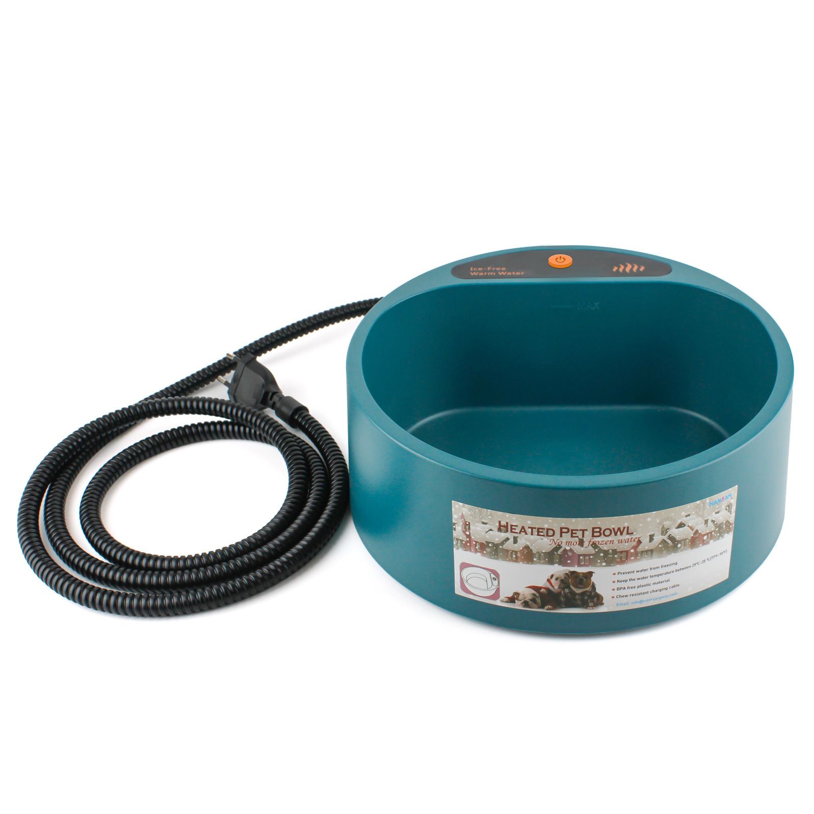 Pet Heated Bowl, 2000ml Thermal Automatic Constant Temperature Pet Heating view 3