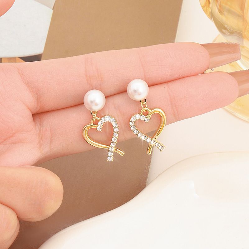 Valentines Day Earrings For Women Heart Earrings For Girls Heart Dangle