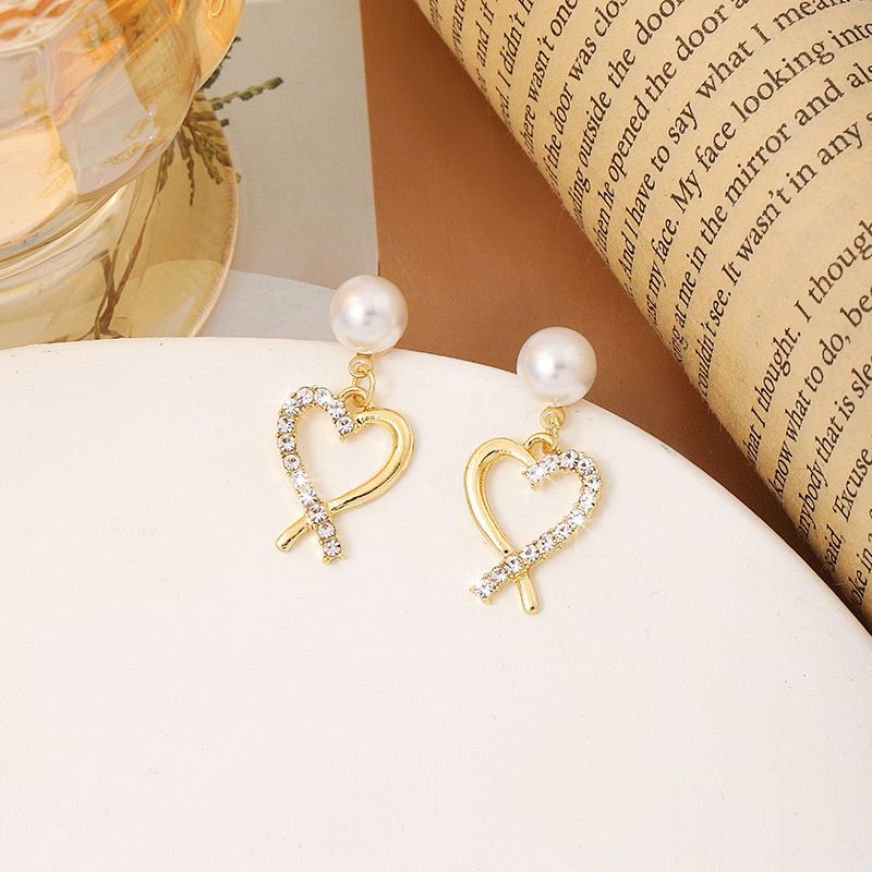 Valentines Day Earrings For Women Heart Earrings For Girls Heart Dangle view 3