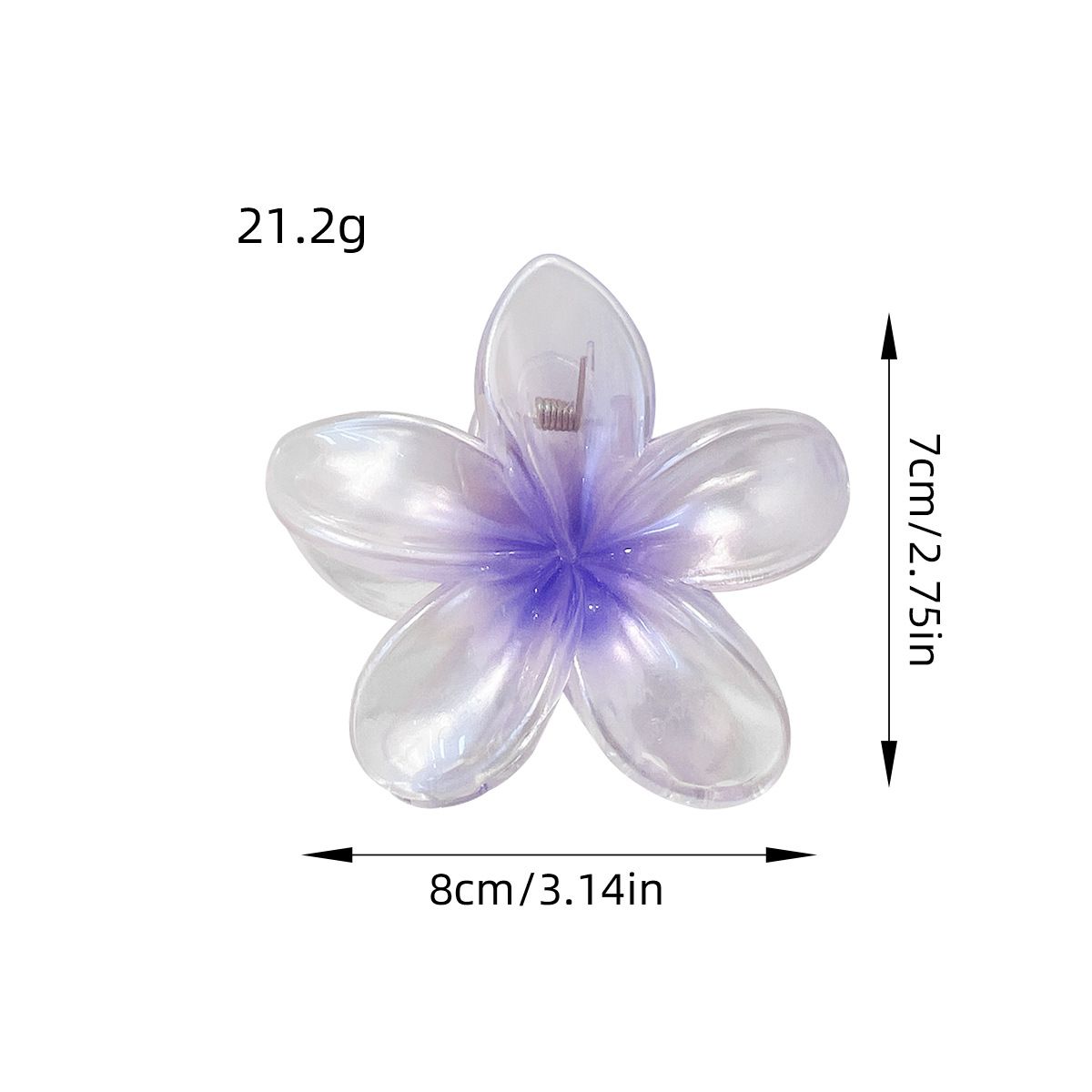 Big Flower Hair Claw Clips Small Butterfly Clips Hair Pins-3PCS Strong Hold view 2
