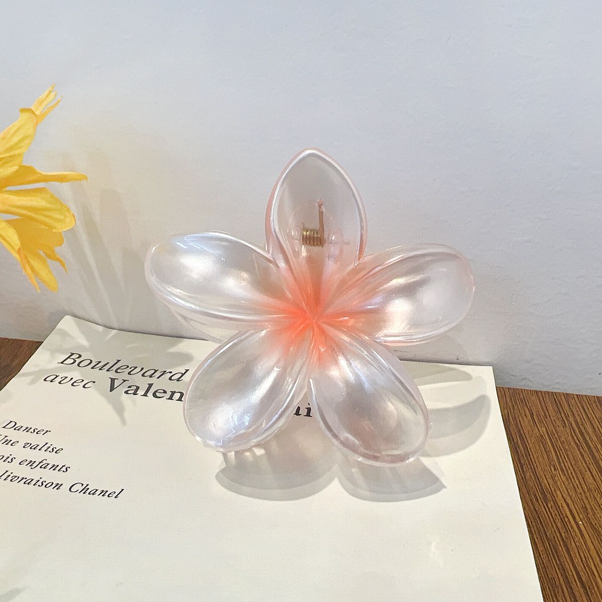 Big Flower Hair Claw Clips Small Butterfly Clips Hair Pins-3PCS Strong Hold view 4