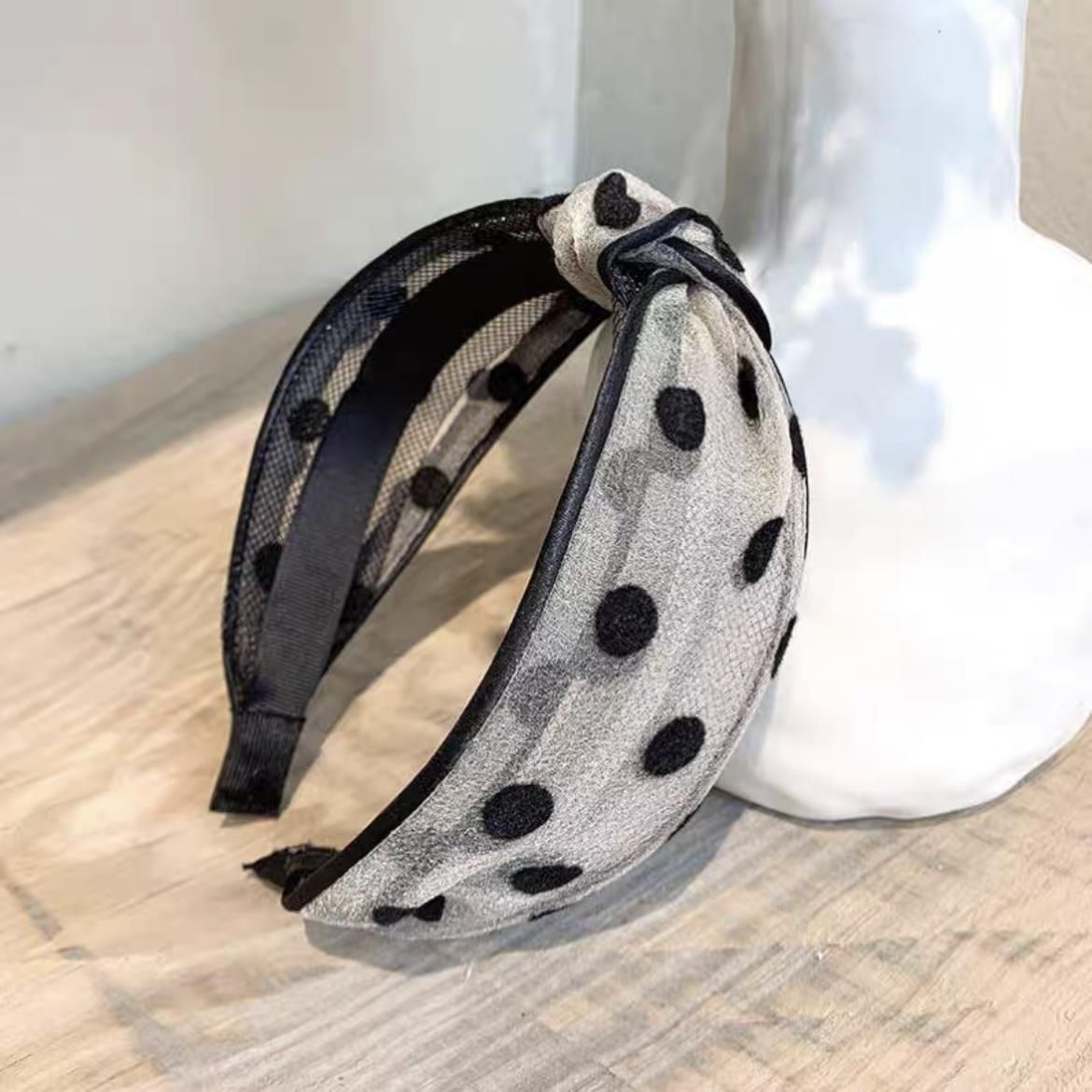 3 Pcs Fashion Hair Hoop Veil Design Headbands Cross Knot Bow Hairbands Hair view 2