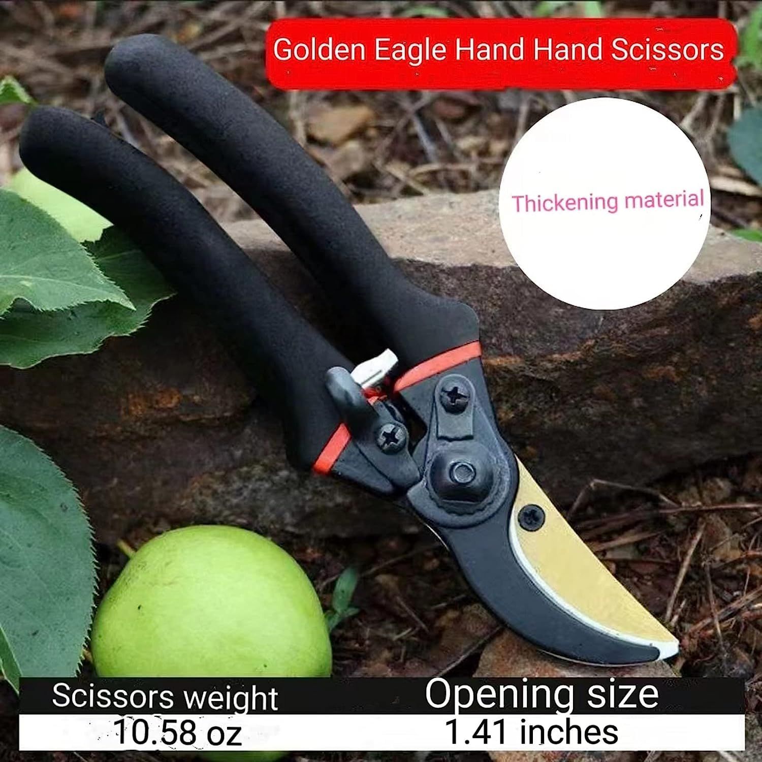 Heavy Duty Bypass Pruning Shears Gardening Manual Pruning Shears Plant Shears — image 1
