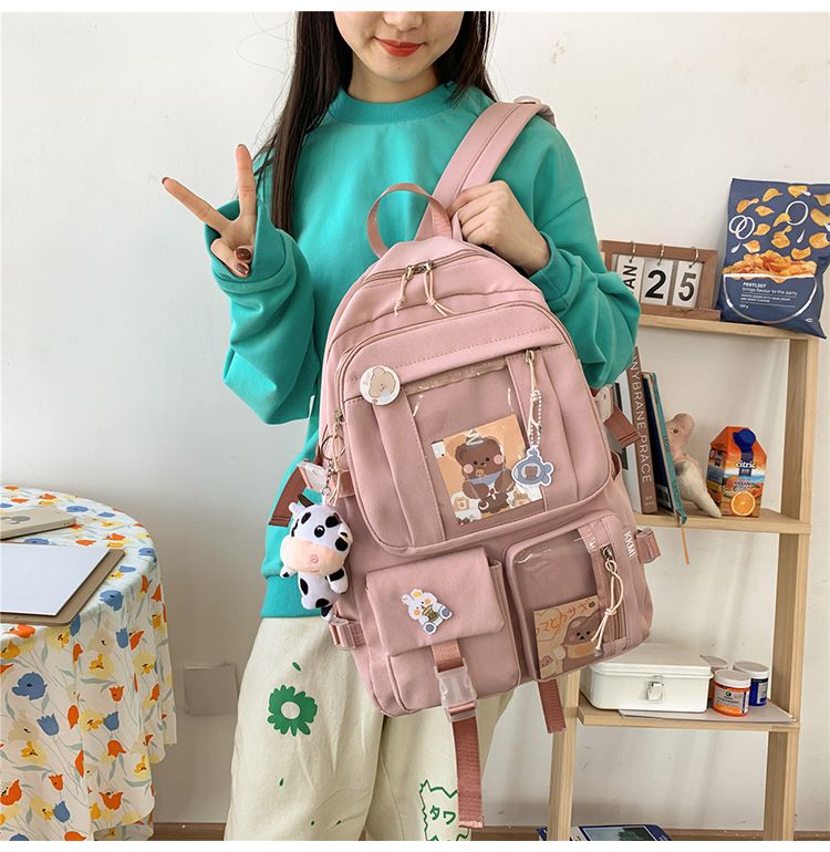 Girls Cute Fashion Travel Backpacks Bookbag School College Students Backpack view 2