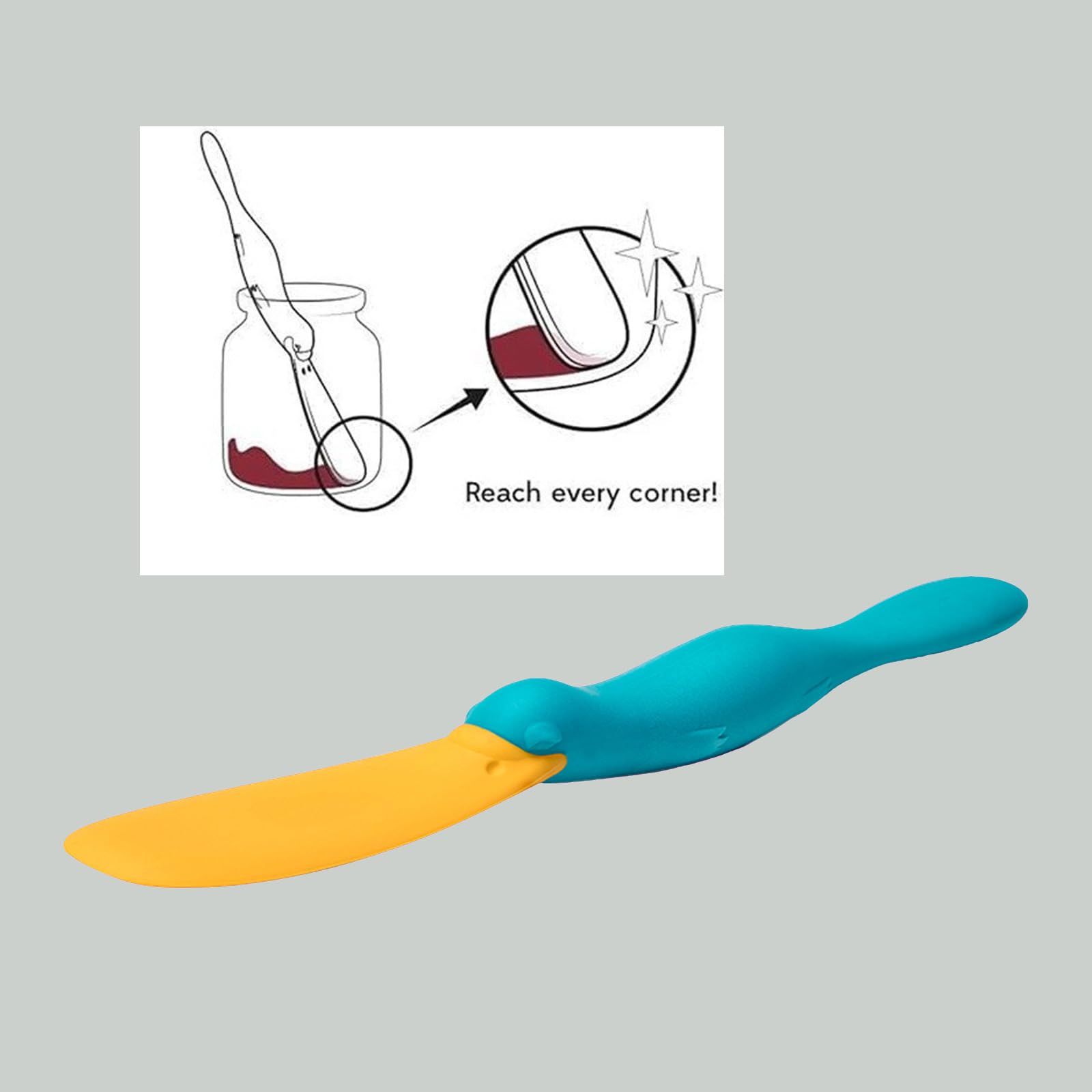 2 Pcs Jar Spatula,Funny Kitchen Gadgets- Perfect for Food Enthusiasts Kitchen view 4