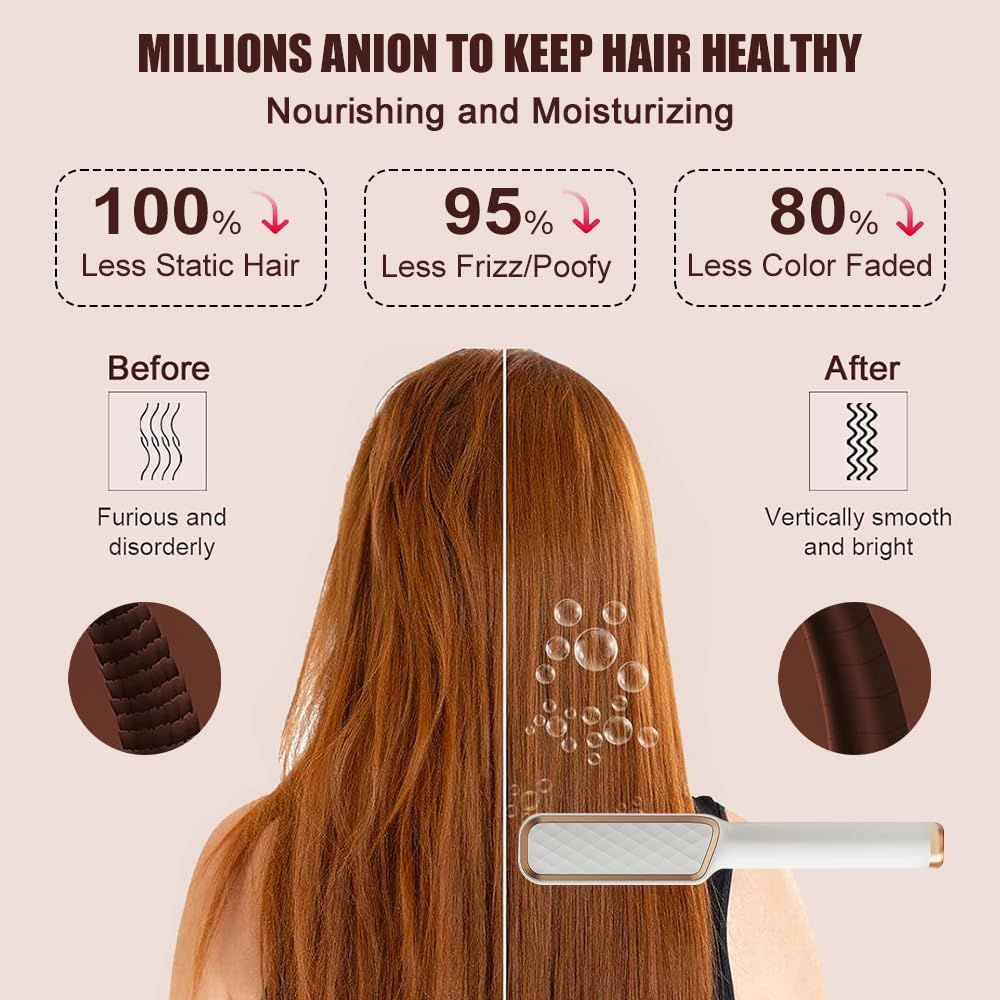 Anion Hair Straightener Brush view 3