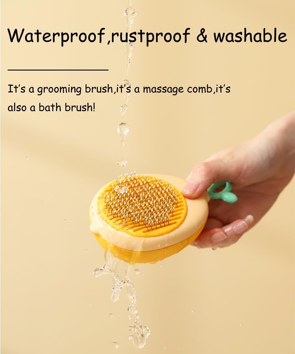 Fruit Shape Cat Brush for Shedding and Grooming view 4