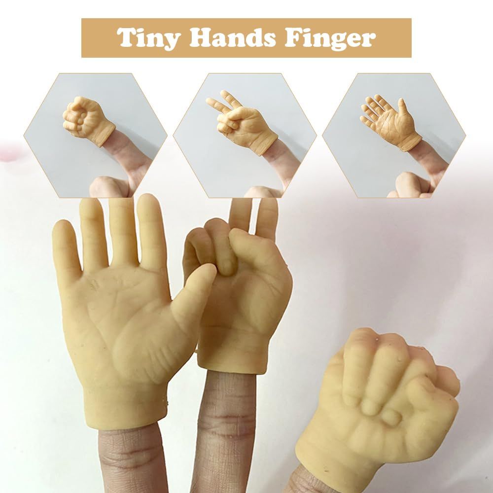 Mini Hands for Cats, Tiny Hands for Cats Crossed Cat Mini Hands, Mini Human view 3