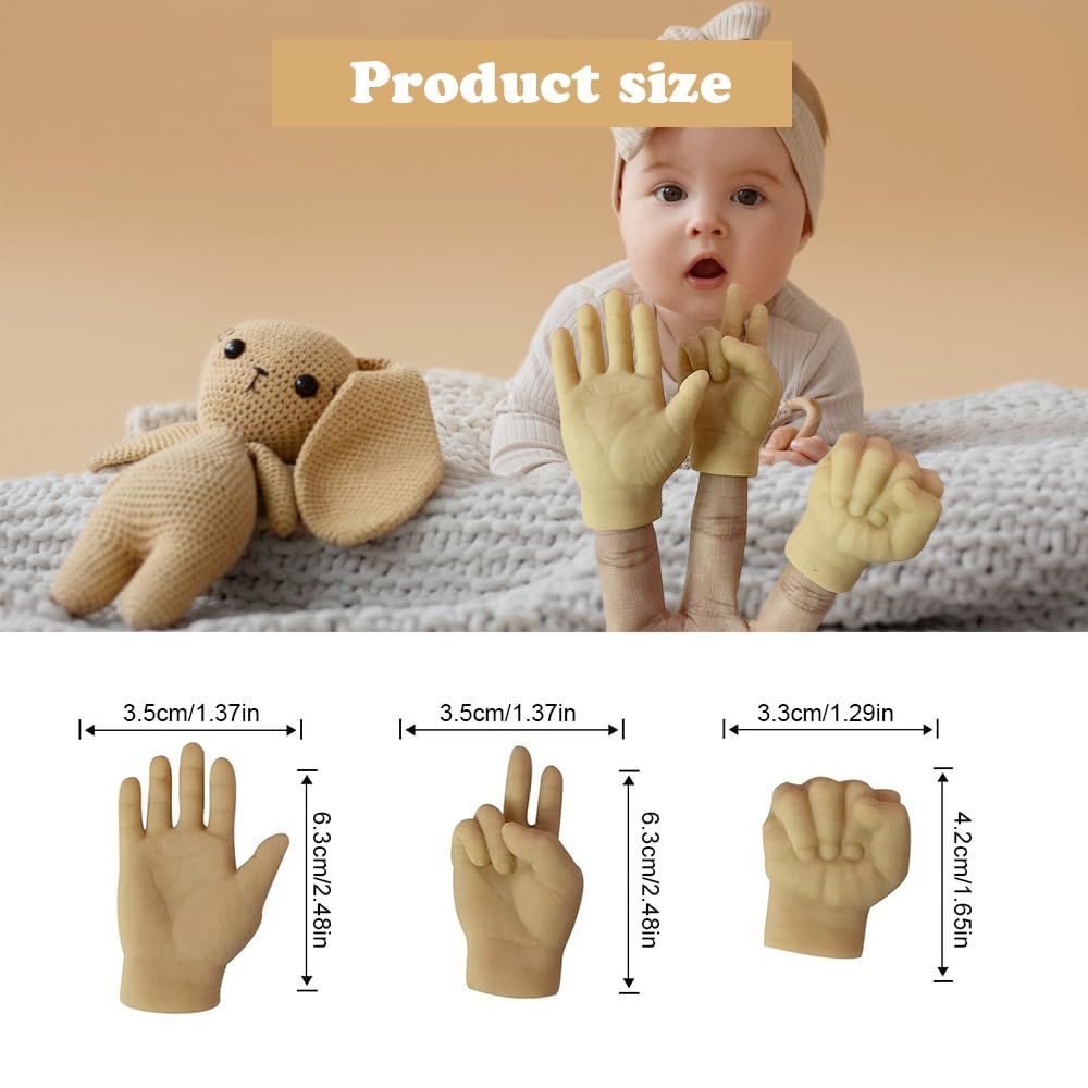 Mini Hands for Cats, Tiny Hands for Cats Crossed Cat Mini Hands, Mini Human view 4