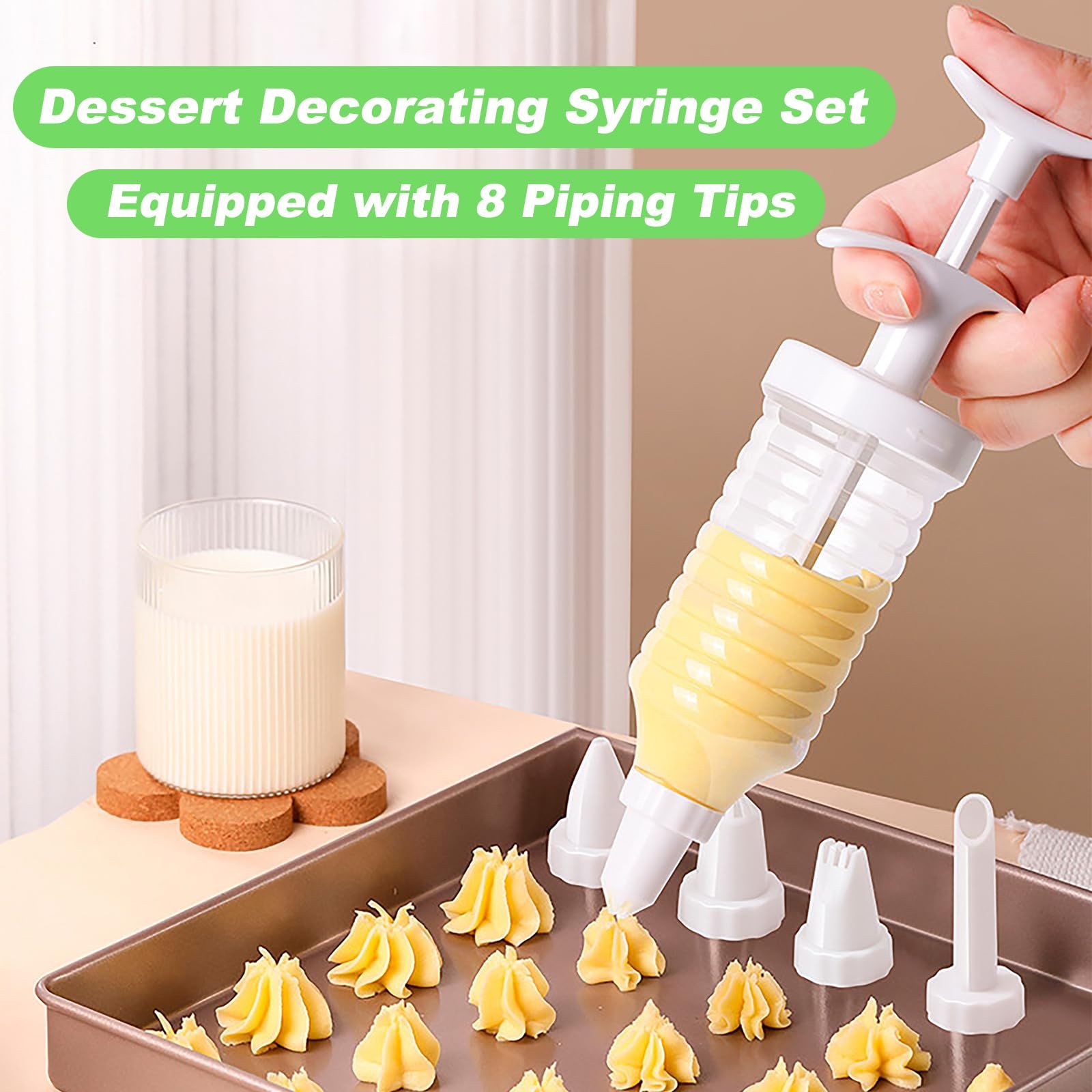 Cake Decorating Gun, Cupcake Icing Piping Kit, Cake Decorating Kit with 8 view 2