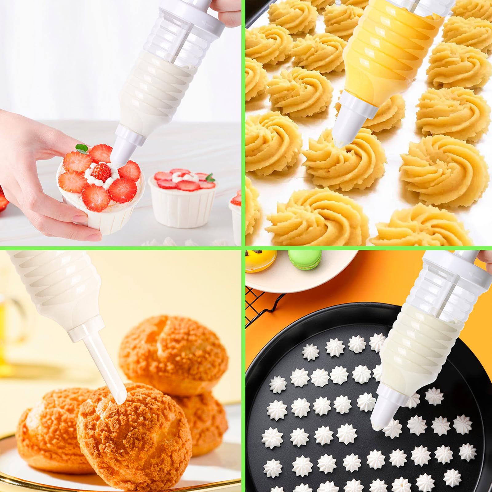 Cake Decorating Gun, Cupcake Icing Piping Kit, Cake Decorating Kit with 8 view 3