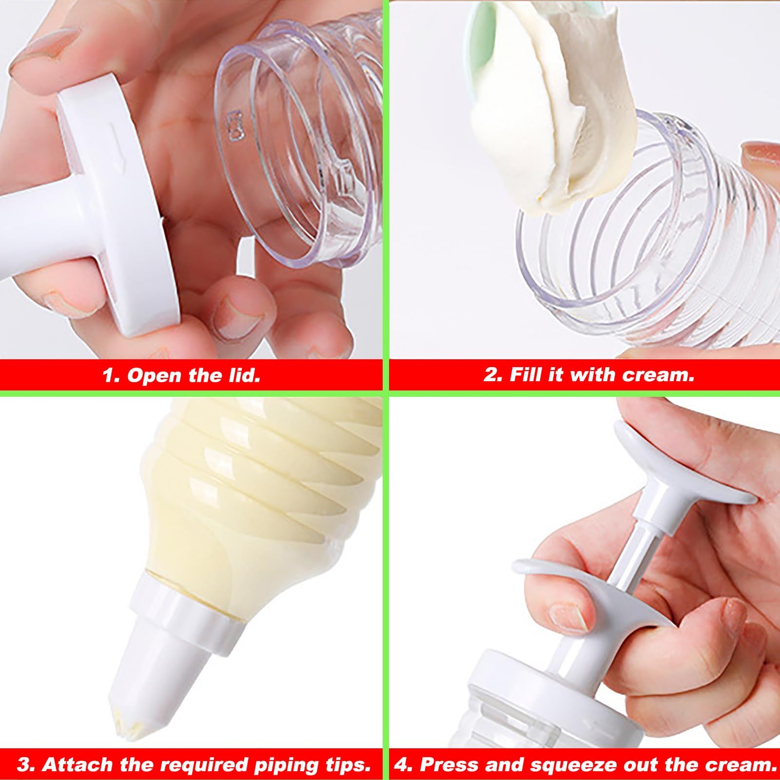 Cake Decorating Gun, Cupcake Icing Piping Kit, Cake Decorating Kit with 8 view 4