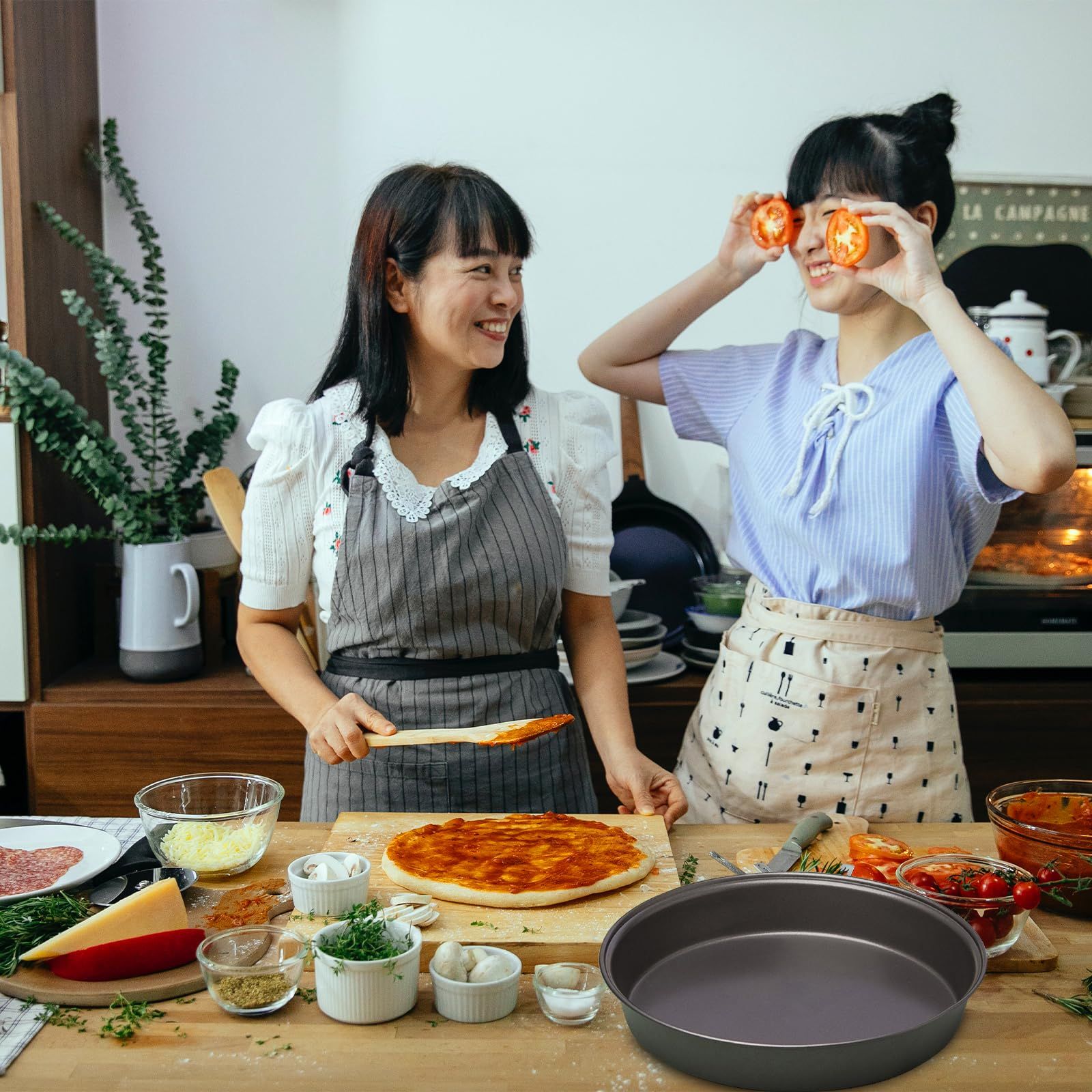 3Pack Pizza Pan, Non-Stick Pizza Tray, Pizza Tray for Oven, Pizza Pans view 2