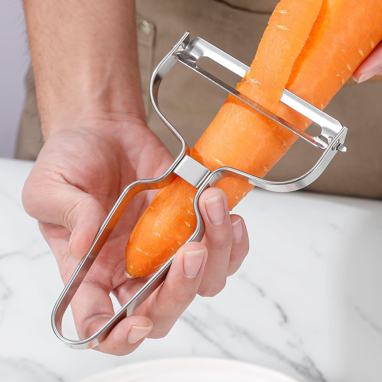 Stainless Steel Vegetable Fruit Peeler Slicer view 2