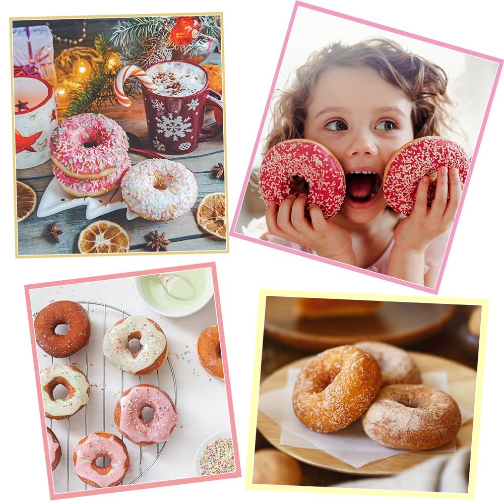2 Pack Plastic Donut Cutters with Dipping Pliers Doughnut Mould Doughnut Maker view 2