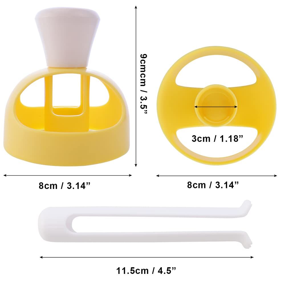 2 Pack Plastic Donut Cutters with Dipping Pliers Doughnut Mould Doughnut Maker view 3