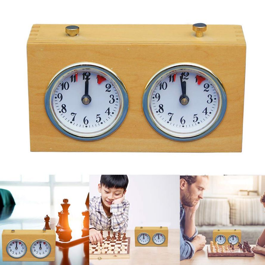 Chess Timer Kids Timer Mechanical Racing Timer Retro Chess Clock Wind up Chess view 4