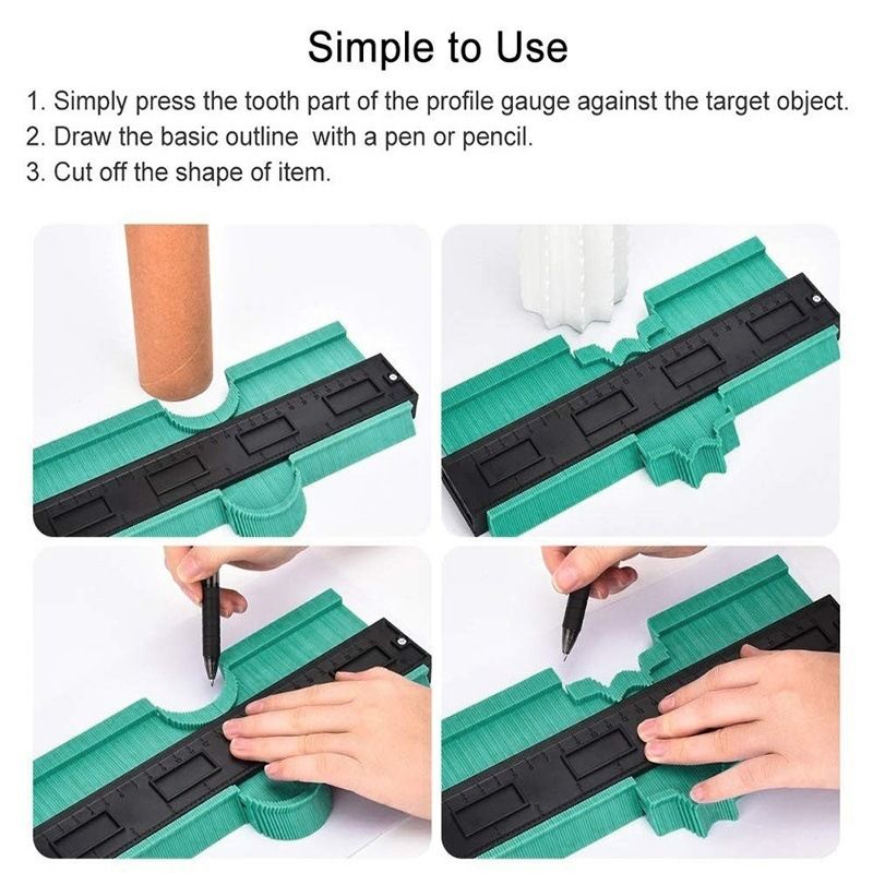 Contour gauge tool Contour Gauge Plastic Profile Copy Contour Gauges Standard view 3