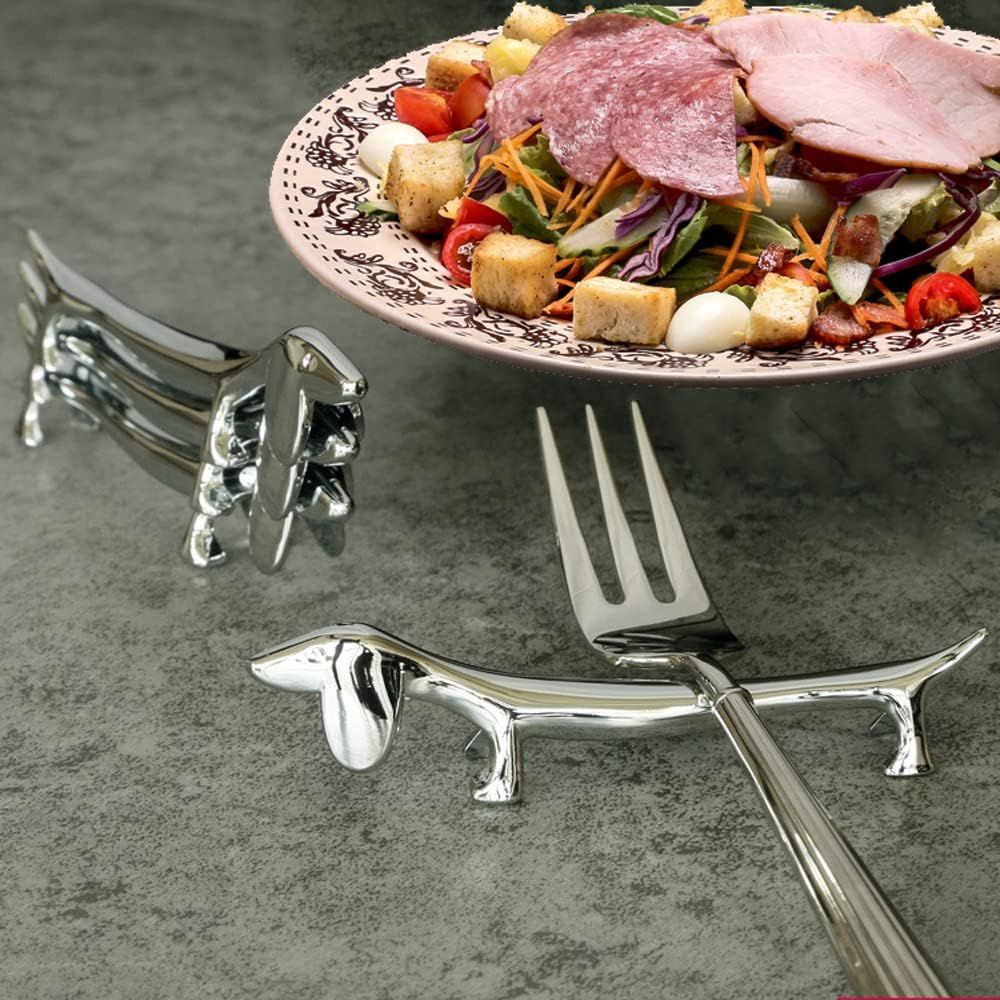 4 Pieces Chopsticks Holder Sliver Chopstick Rest Pillow Zinc Alloy Chopstick view 3